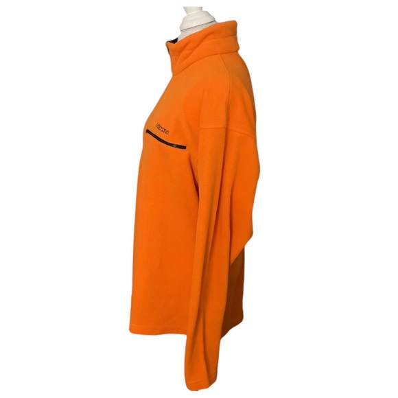 Marmot Men’s Fleece Half Zip Pullover Jacket Sunset Orange Size XL - Picture 6 of 7